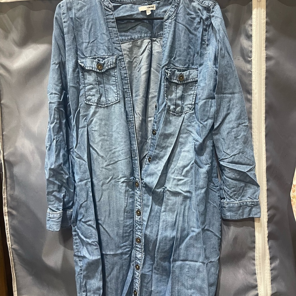 Sonoma Light Blue Denim Longline Jacket